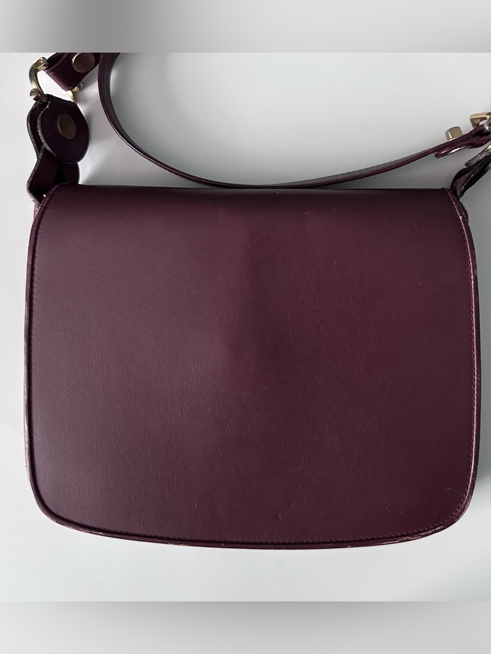 Vintage 1980s Must de Cartier Bordeaux Leather Shoulder Bag | Repair - Picture 2 of 13